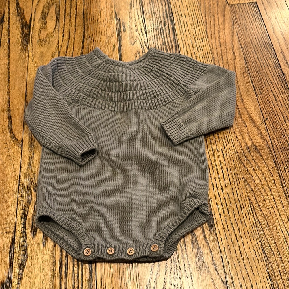 Quincy Mae Sweater Bodysuit 6-12 months